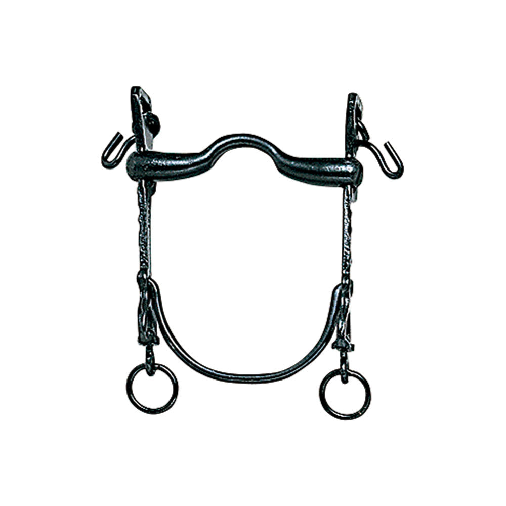 BOCADO VAQUERO B/CURVA MOVIBLE PAVONADO 12.5cm - Tienda Hípica Online | D’Hispania ®