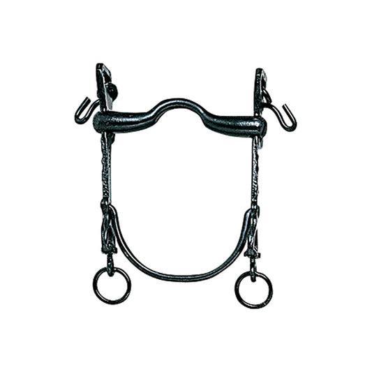BOCADO VAQUERO B/CURVA MOVIBLE PAVONADO 12.5cm - Tienda Hípica Online | D’Hispania ®
