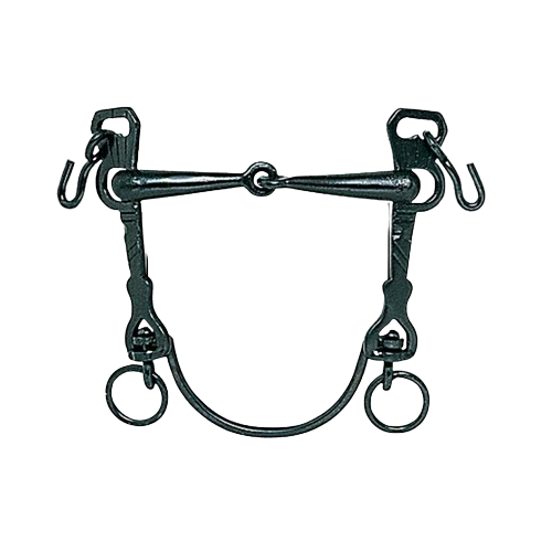 BOCADO VAQUERO B/CURVA PARTIDO PAVONADO 12.5cm - Tienda Hípica Online | D’Hispania ®