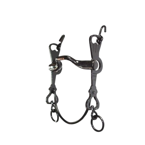 BOCADO VAQUERO EMBOCADURA 45º 3G PAVONADO 12.5cm - Tienda Hípica Online | D’Hispania ®