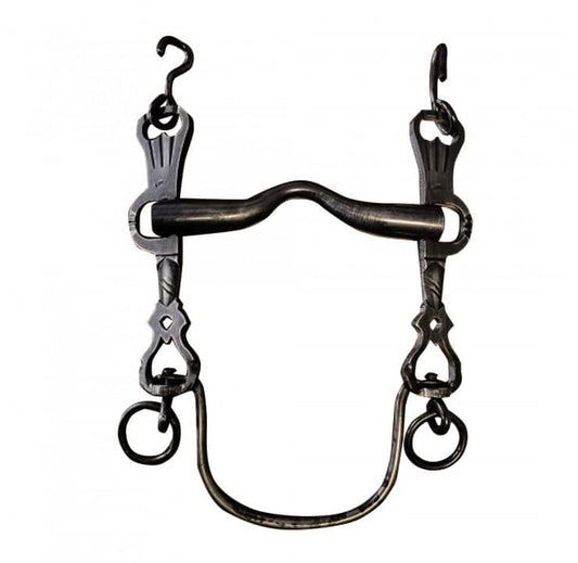BOCADO VAQUERO INOX ENVEJECIDO ARTICULADO 5/8 nº2C 12.5cm - Tienda Hípica Online | D’Hispania ®