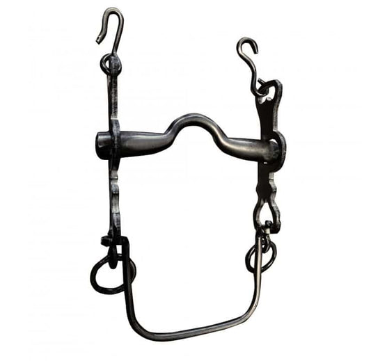 BOCADO VAQUERO INOX ENVEJECIDO FIJO 5/5 nº2H 12.5cm - Tienda Hípica Online | D’Hispania ®
