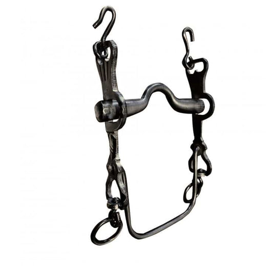 BOCADO VAQUERO INOX ENVEJECIDO FIJO 5/8 nº2C 12.5cm - Tienda Hípica Online | D’Hispania ®