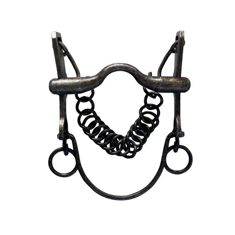 BOCADO VAQUERO INOXIDABLE ENVEJECIDO EMBOCADURA SUAVE - Tienda Hípica Online | D’Hispania ®