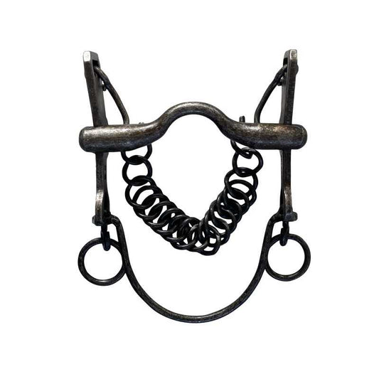 BOCADO VAQUERO INOXIDABLE ENVEJECIDO EMBOCADURA SUAVE - Tienda Hípica Online | D’Hispania ®