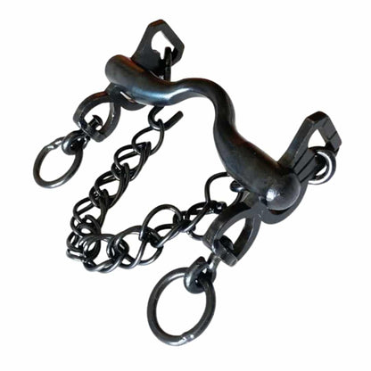 BOCADO VAQUERO PAVONADO FIJO 3/3 EMBOCADURA SUAVE, SIN BARRA - Tienda Hípica Online | D’Hispania ®
