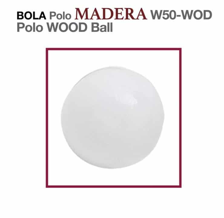 BOLA POLO MADERA W50-WOD - Tienda Hípica Online | D’Hispania ®