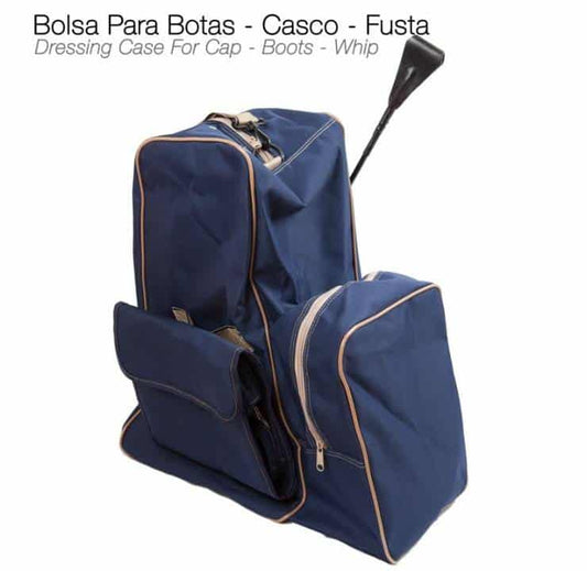 BOLSA PARA BOTAS CASCO FUSTA 3703 AZUL - Tienda Hípica Online | D’Hispania ®