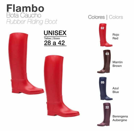 BOTA CAUCHO FLAMBO COLOR - Tienda Hípica Online | D’Hispania ®