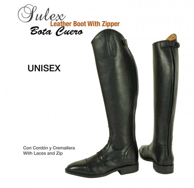 BOTA CUERO SULEX CORDÓN & CREMALLERA - Tienda Hípica Online | D’Hispania ®