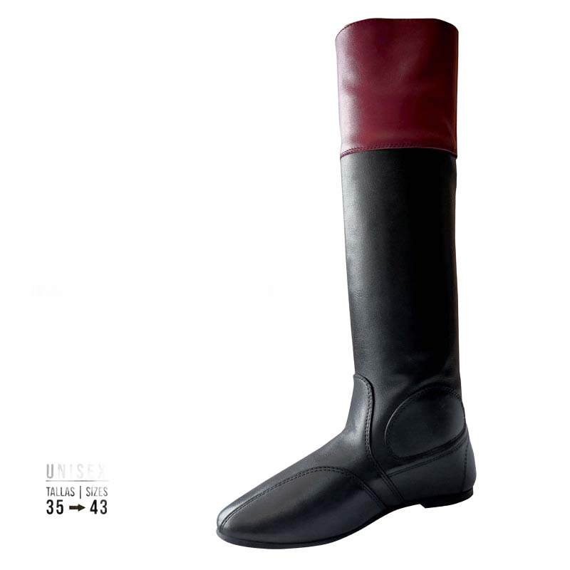 BOTA JOCKEY CUERO CON BANDA - Tienda Hípica Online | D’Hispania ®