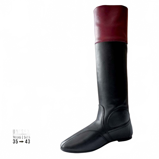 BOTA JOCKEY CUERO CON BANDA - Tienda Hípica Online | D’Hispania ®