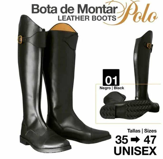 BOTA MONTAR POLO EFL-405 NEGRO - Tienda Hípica Online | D’Hispania ®