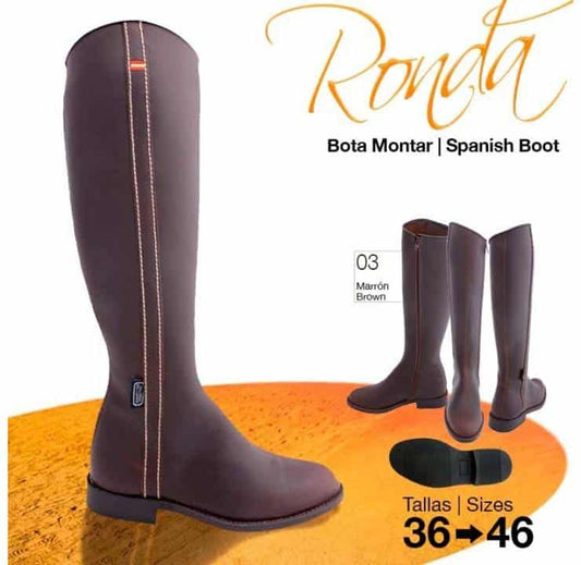 BOTA MONTAR RONDA 150PG MARRÓN - Tienda Hípica Online | D’Hispania ®