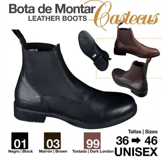 BOTINA CUERO CASTECUS ECONÓMICA - Tienda Hípica Online | D’Hispania ®