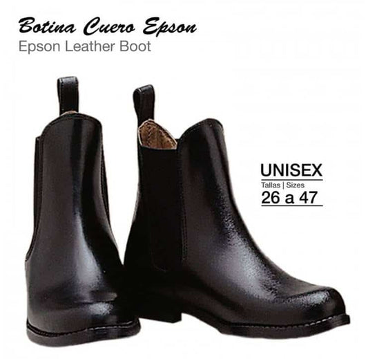 BOTINA CUERO EPSON NEGRO - Tienda Hípica Online | D’Hispania ®