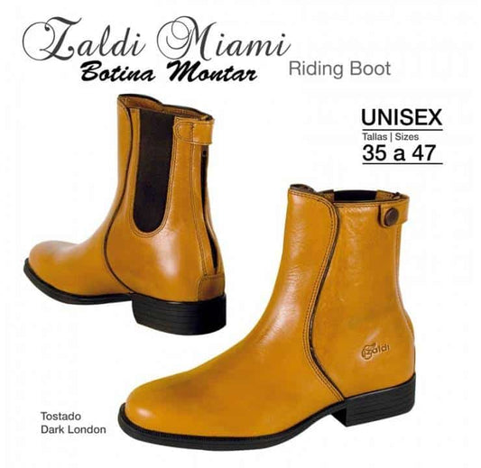 BOTINA MONTAR ZALDI MIAMI 7389 TOSTADO - Tienda Hípica Online | D’Hispania ®