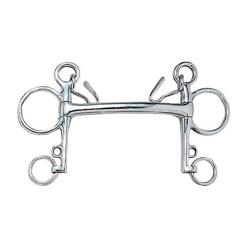 Bocado Pelham Recto Eco Inox 25004 - Control Preciso Económico - Tienda Hípica Online | D’Hispania ®