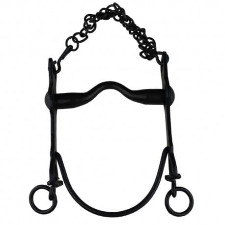 Bocado Vaquero Embocadura Suave Pavonada 12.5cm - Barbada Doble - Tienda Hípica Online | D’Hispania ®