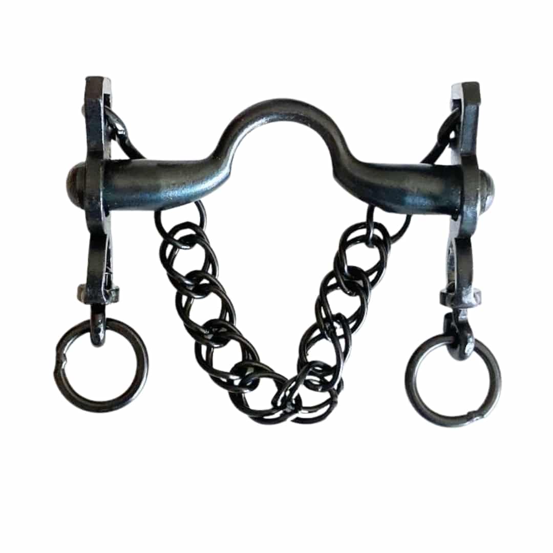Bocado Vaquero Pavonado Fijo 3/3 Embocadura Asa Caldera, Sin Barra - Tienda Hípica Online | D’Hispania ®