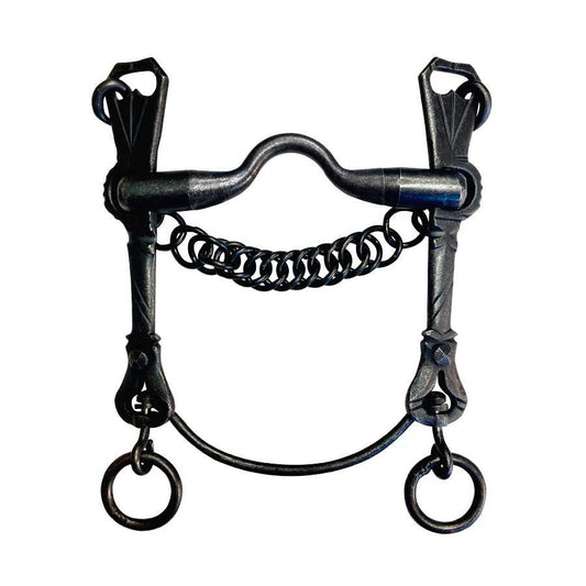 Bocado vaquero de fragua pierna articulada embocadura asa caldera - Tienda Hípica Online | D’Hispania ®