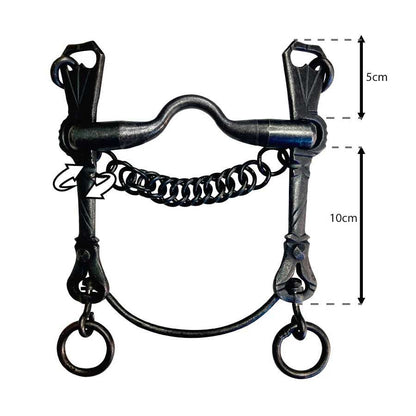Bocado vaquero de fragua pierna articulada embocadura asa caldera - Tienda Hípica Online | D’Hispania ®