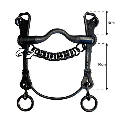 Bocado vaquero de fragua pierna articulada embocadura inglesa - Tienda Hípica Online | D’Hispania ®