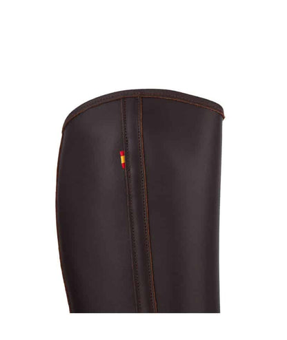 Bota campera 1804 de Tienda Hípica D'Hispania, botas polainas para equitación, en color marrón con detalles resistentes.
