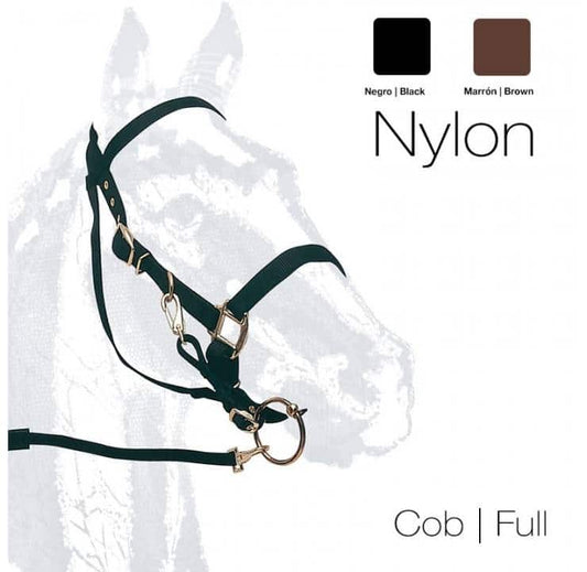 CABEZADA CUADRA MONTAR NYLON 4972P - Tienda Hípica Online | D’Hispania ®