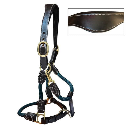 CABEZADA DE CUADRA ERGONÓMICA, CUERDA Y CUERO - Tienda Hípica Online | D’Hispania ®