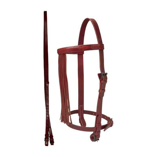 CABEZADA MARJOMAN ESPAÑOLA ARTESANA 2 PINCHOS CON RIENDAS - Tienda Hípica Online | D’Hispania ®