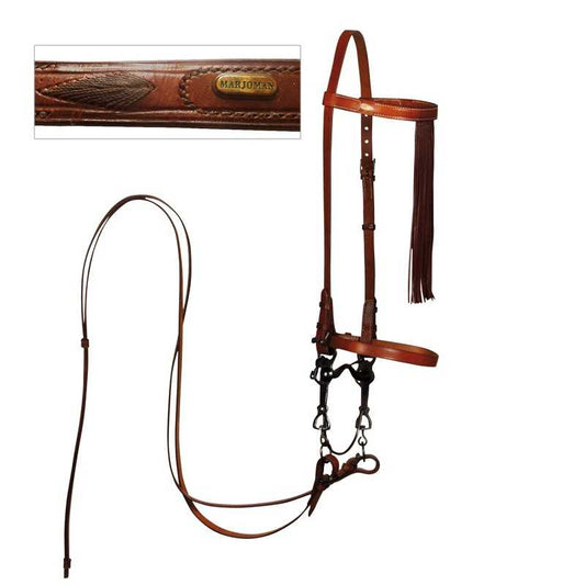 CABEZADA MARJOMAN ESPAÑOLA CON RIENDAS - Tienda Hípica Online | D’Hispania ®
