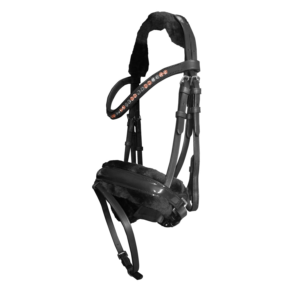 CABEZADA MONTAR CUERO C/BORREGUILLO SLT-268 - Tienda Hípica Online | D’Hispania ®