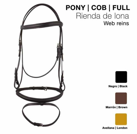 CABEZADA MONTAR RIENDA LONA MLI-RB - Tienda Hípica Online | D’Hispania ®