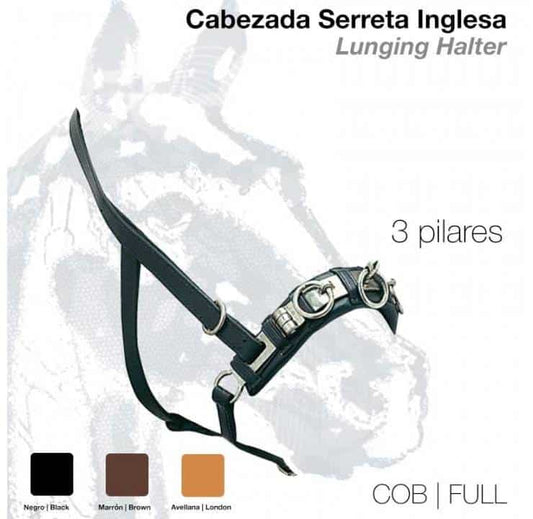 CABEZADA SERRETA INGLESA 3-pilares 101 - Tienda Hípica Online | D’Hispania ®