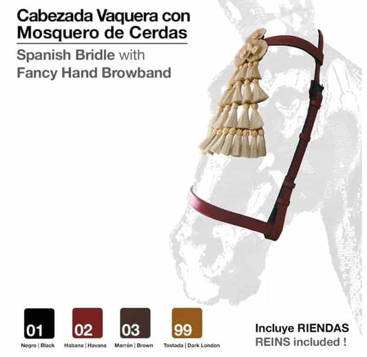 CABEZADA VAQUERA CON MOSQUERO CERDAS - Tienda Hípica Online | D’Hispania ®