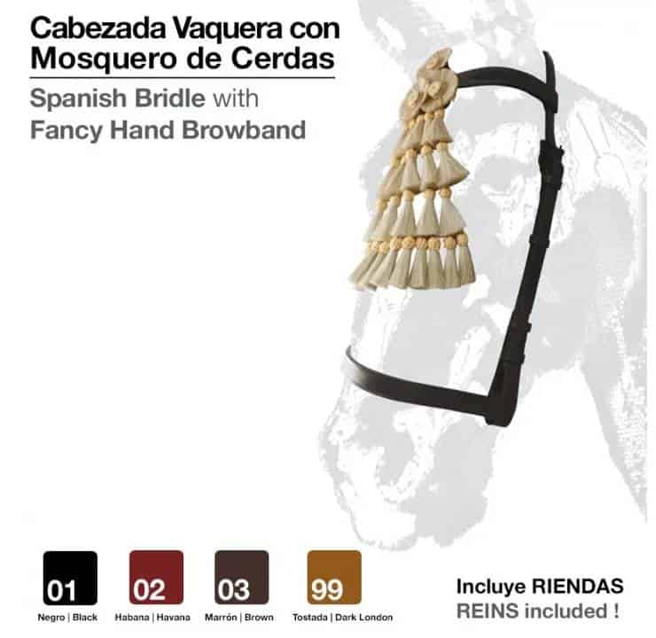 CABEZADA VAQUERA CON MOSQUERO CERDAS - Tienda Hípica Online | D’Hispania ®