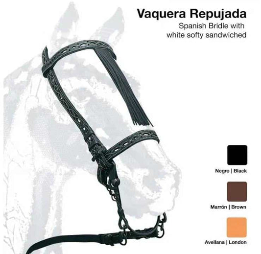 CABEZADA VAQUERA REPUJADA - Tienda Hípica Online | D’Hispania ®