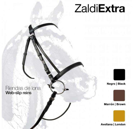CABEZADA ZALDI EXTRA 01 RIENDAS LONA - Tienda Hípica Online | D’Hispania ®