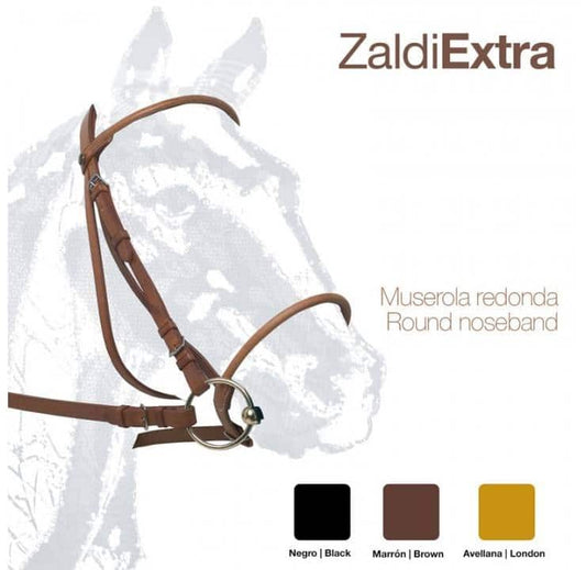 CABEZADA ZALDI EXTRA 156 MUSEROLA REDONDA - Tienda Hípica Online | D’Hispania ®