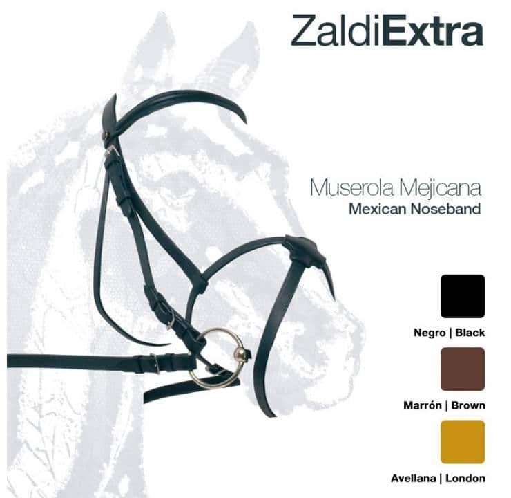 CABEZADA ZALDI EXTRA 157 MUSEROLA MEJICANA - Tienda Hípica Online | D’Hispania ®