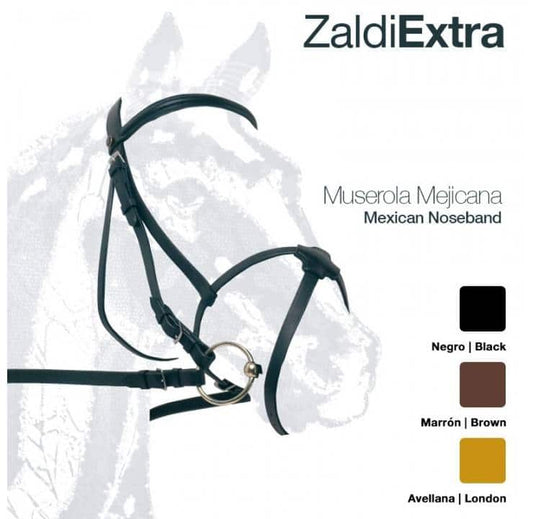 CABEZADA ZALDI EXTRA 157 MUSEROLA MEJICANA - Tienda Hípica Online | D’Hispania ®