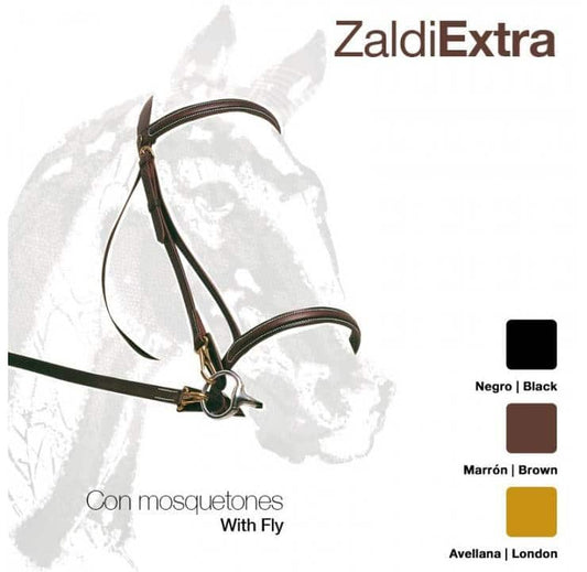 CABEZADA ZALDI EXTRA CON MOSQUETONES 132 - Tienda Hípica Online | D’Hispania ®