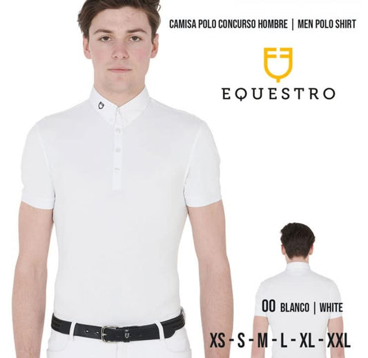 CAMISA POLO CONCURSO HOMBRE EQUESTRO AB00441 - Tienda Hípica Online | D’Hispania ®