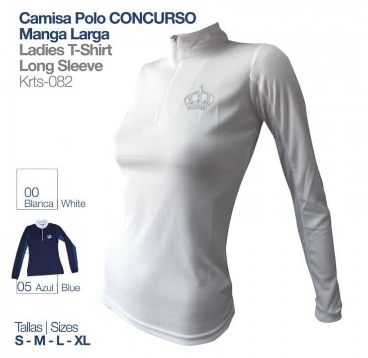 CAMISA POLO CONCURSO MANGA LARGA KRST-082 - Tienda Hípica Online | D’Hispania ®