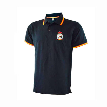 Camisa polo RFHE de manga corta para ropa hípica, en color clásico, diseñada por Tienda Hípica D'hispania.