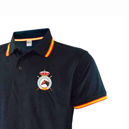 Camisa polo RFHE de manga corta para equitación, ropa hípica de la marca Tienda Hípica D'Hispania.