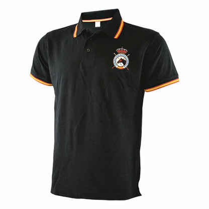 Camisa polo RFHE de manga corta para ropa hípica, en color y diseño elegante, de la marca Tienda Hípica D'hispania.