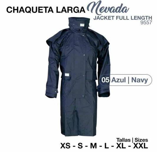 CHAQUETA LARGA NEVADA 9557 AZUL - Tienda Hípica Online | D’Hispania ®