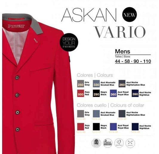 CHAQUETA PIKEUR CABALLERO ASKAN VARIO 1573-4 ART.41- - Tienda Hípica Online | D’Hispania ®